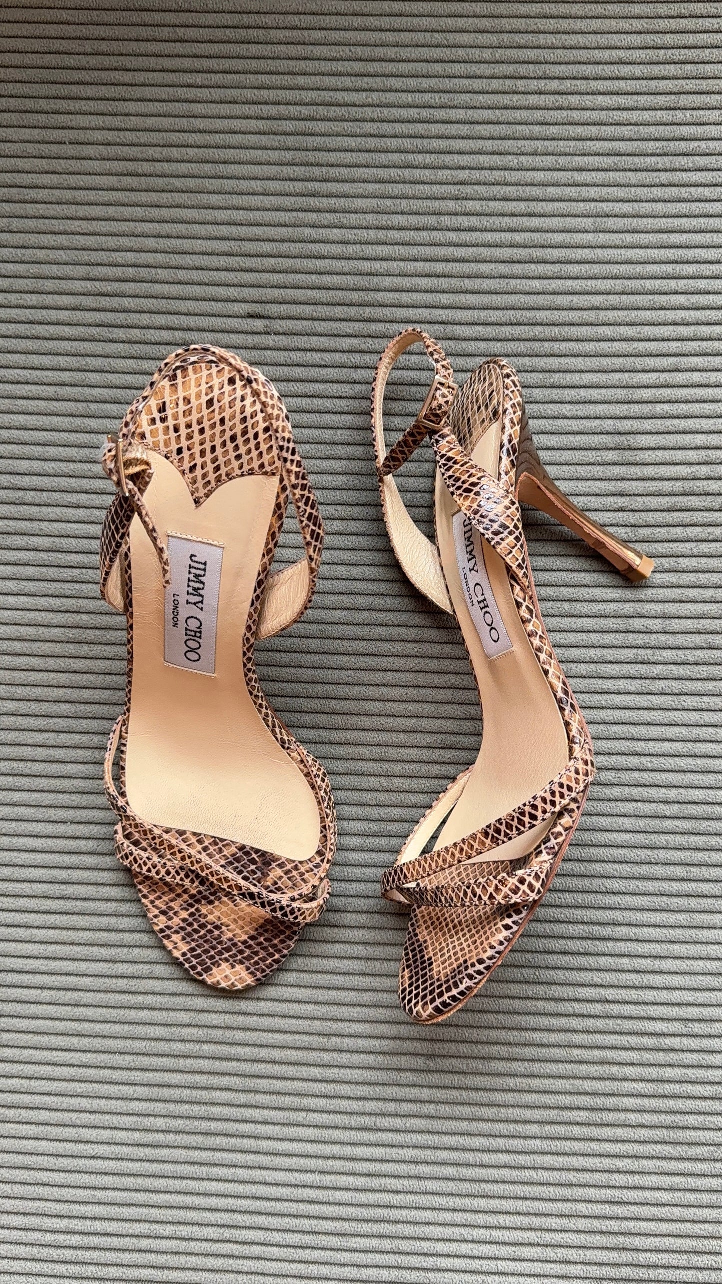 Jimmy Choo Snakeskin Sandals