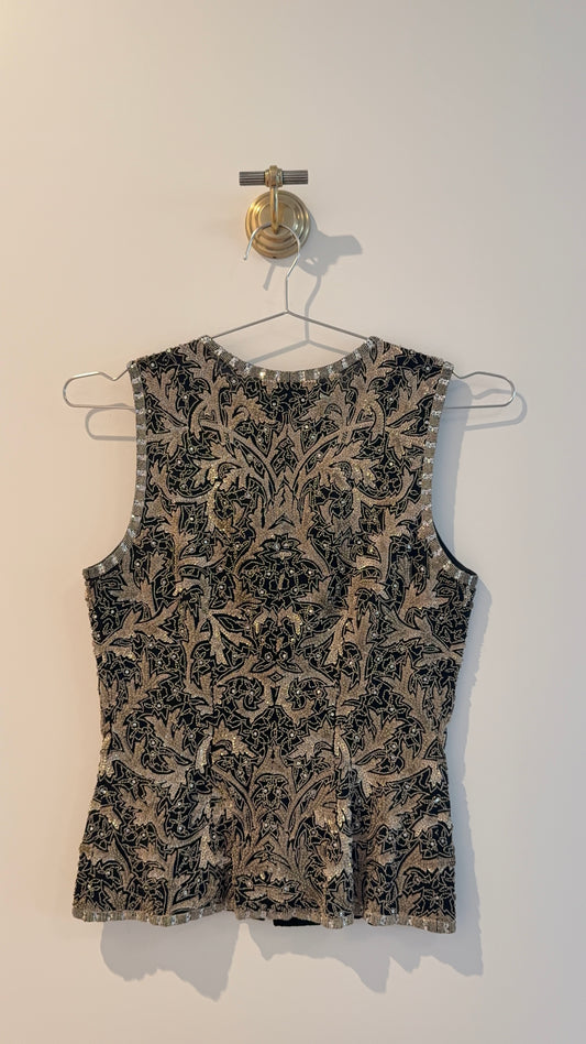 Oscar de la Renta Beaded Vest
