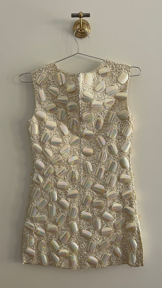Vintage Beaded Mini Dress