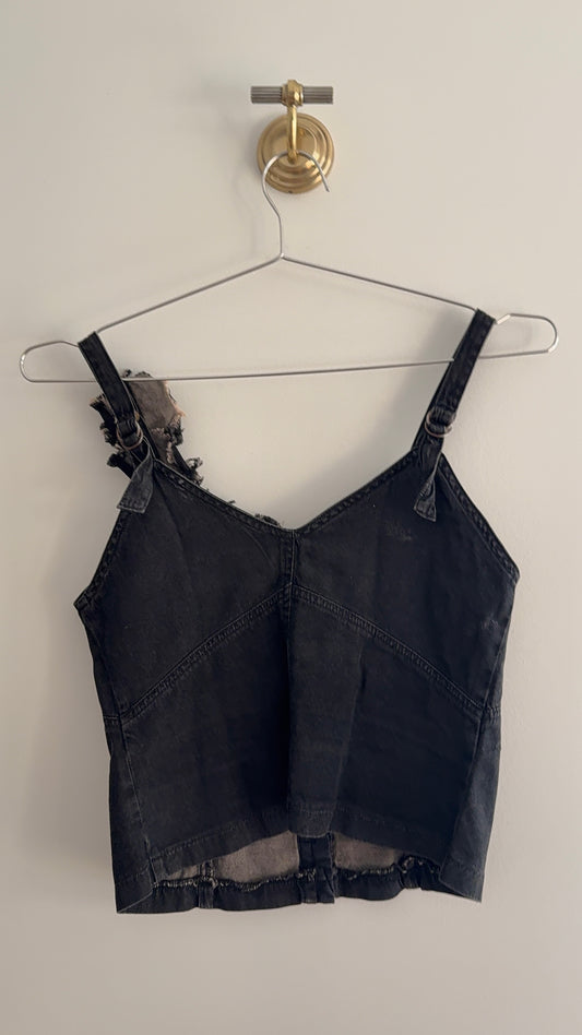 Plain Sud Denim Corset Top