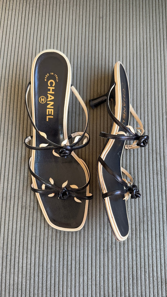 Chanel Rosebud Heels