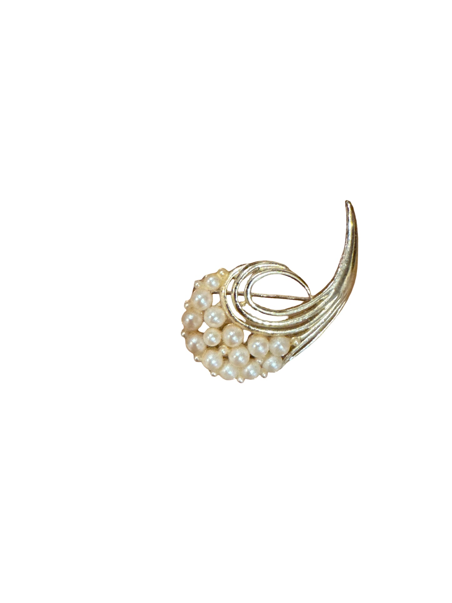 #021 Pearl Rocket Brooch