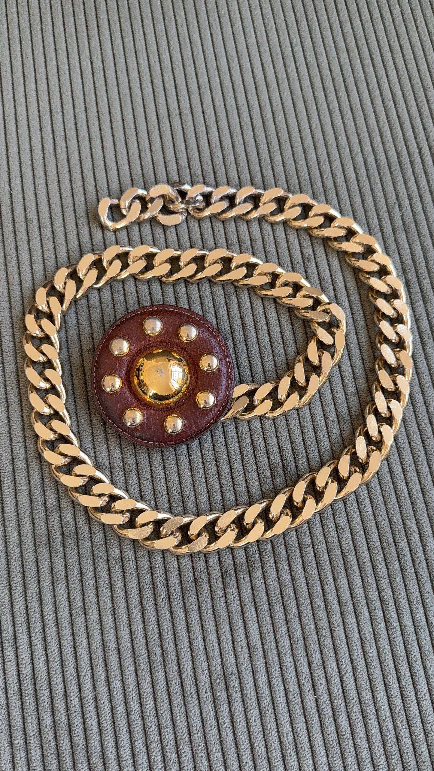 YSL Medallion Belt