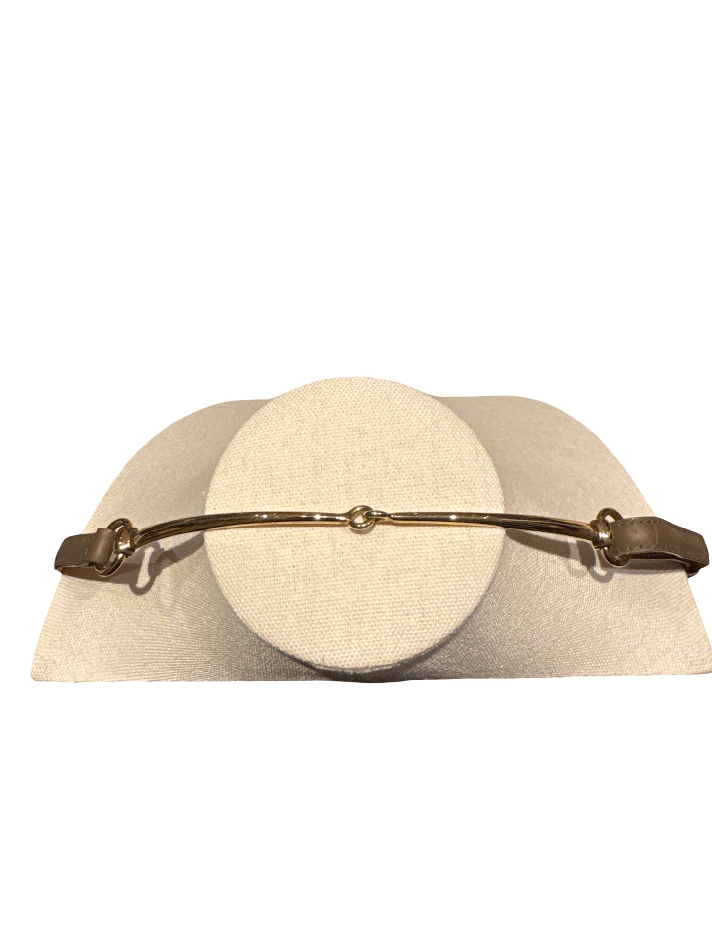Gucci Horsebit Taupe Waist Belt