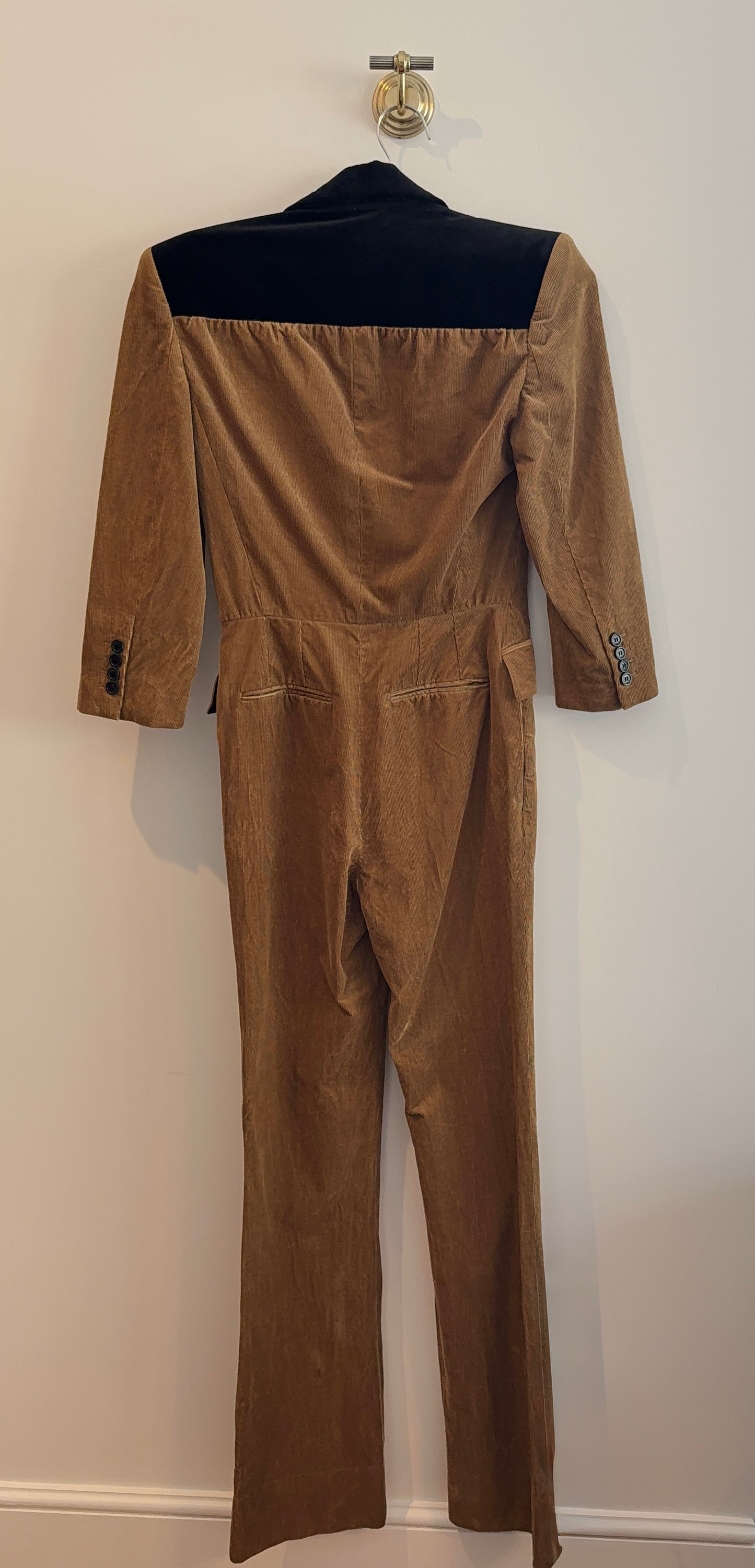 Saint Laurent Corduroy Tuxedo Jumpsuit
