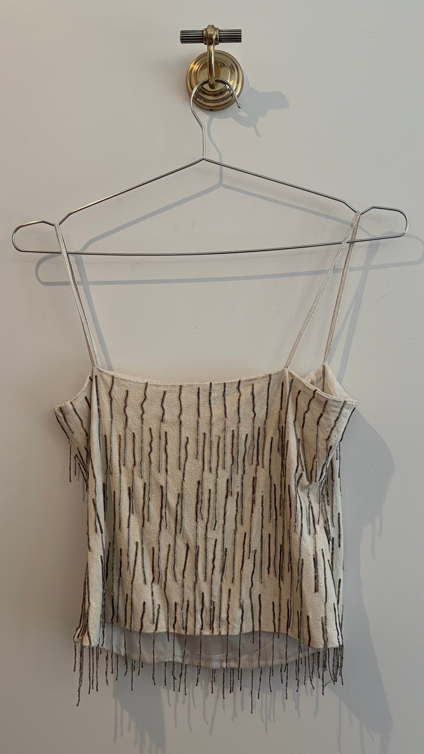 Valentino Suede Bueded Top