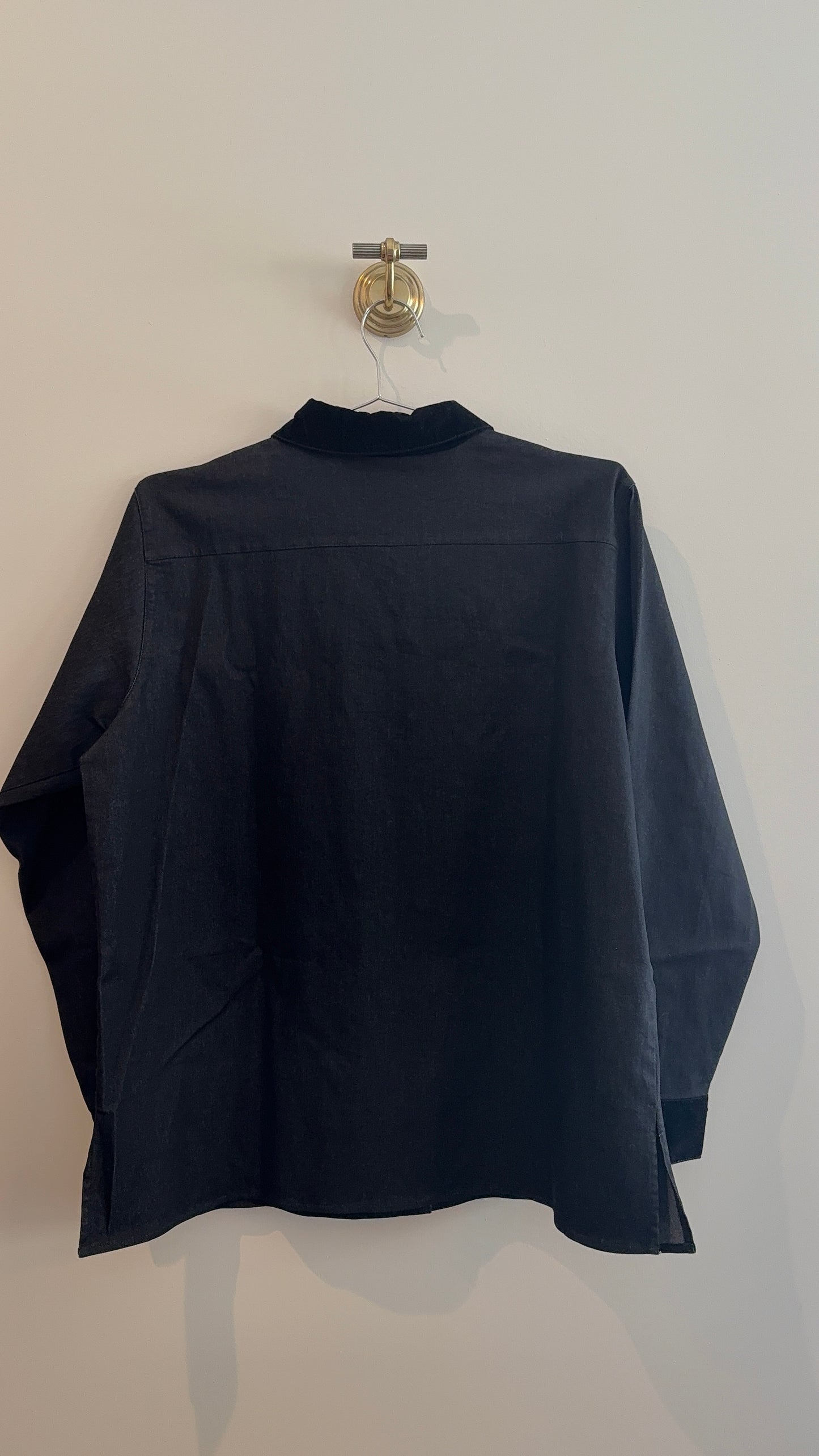 Victor Costa Embroidered Denim Overshirt