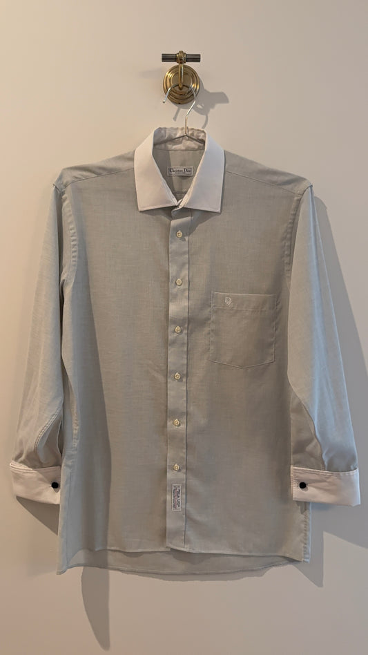Christian Dior Contrast Collar Button Up