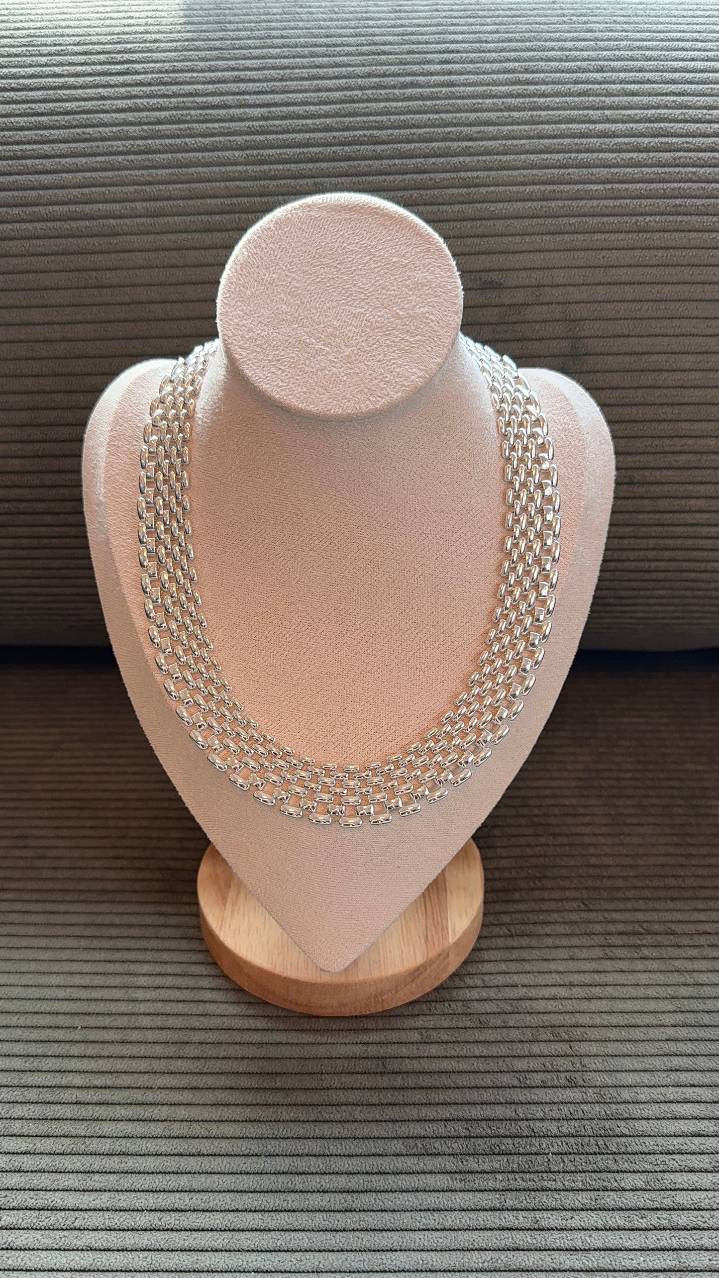 Napier Silver Tone Collar Necklace