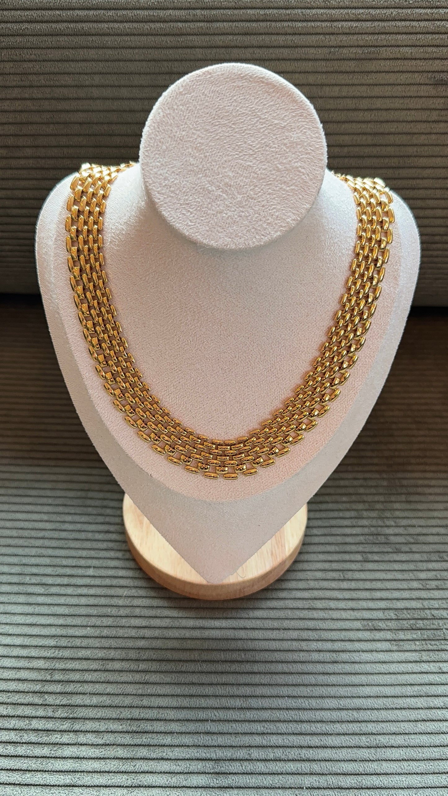 Napier Gold Tone Collar Necklace