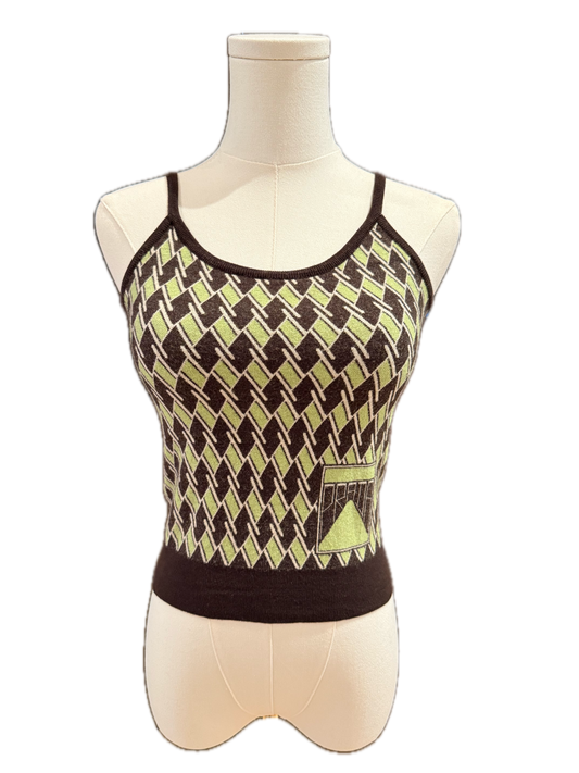 Prada Argyle Knit Tank