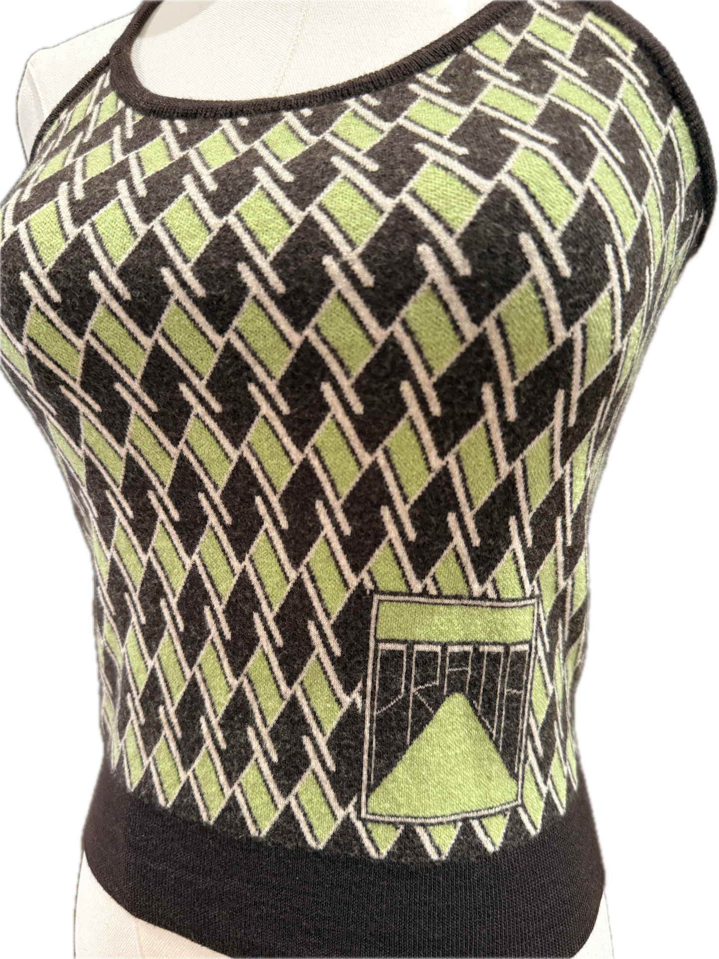 Prada Argyle Knit Tank