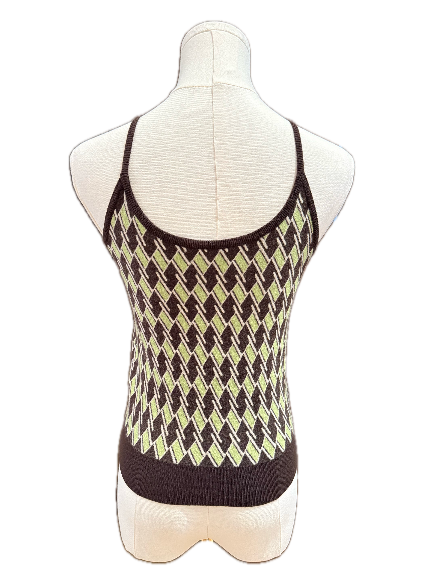 Prada Argyle Knit Tank