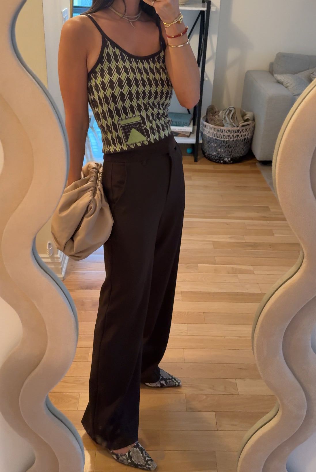 Prada Argyle Knit Tank