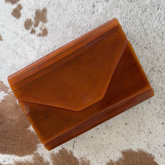 Fendi Brown Lucite Bag
