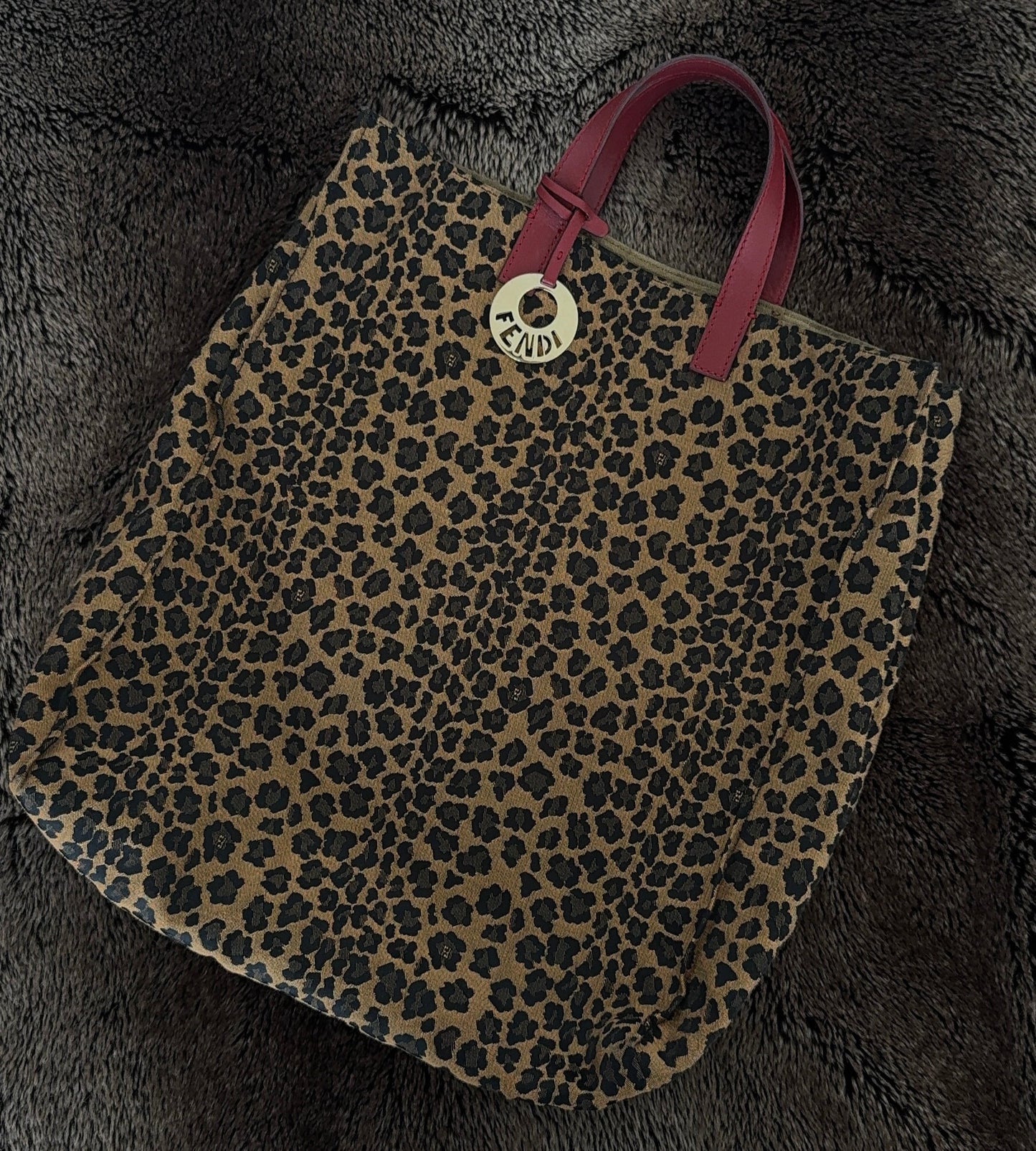 Fendi Leopard Tote Bag