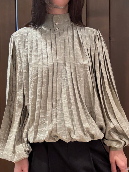 Gucci Pleated Blouse