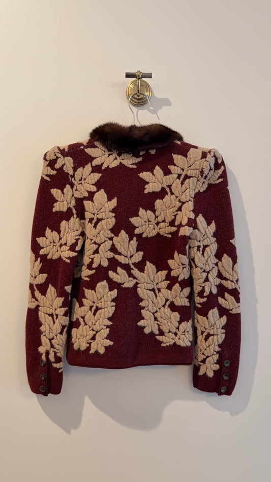 Valentino Floral Knit Jacket