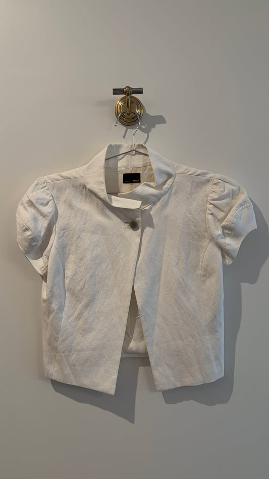 Fendi White Linen Blazer