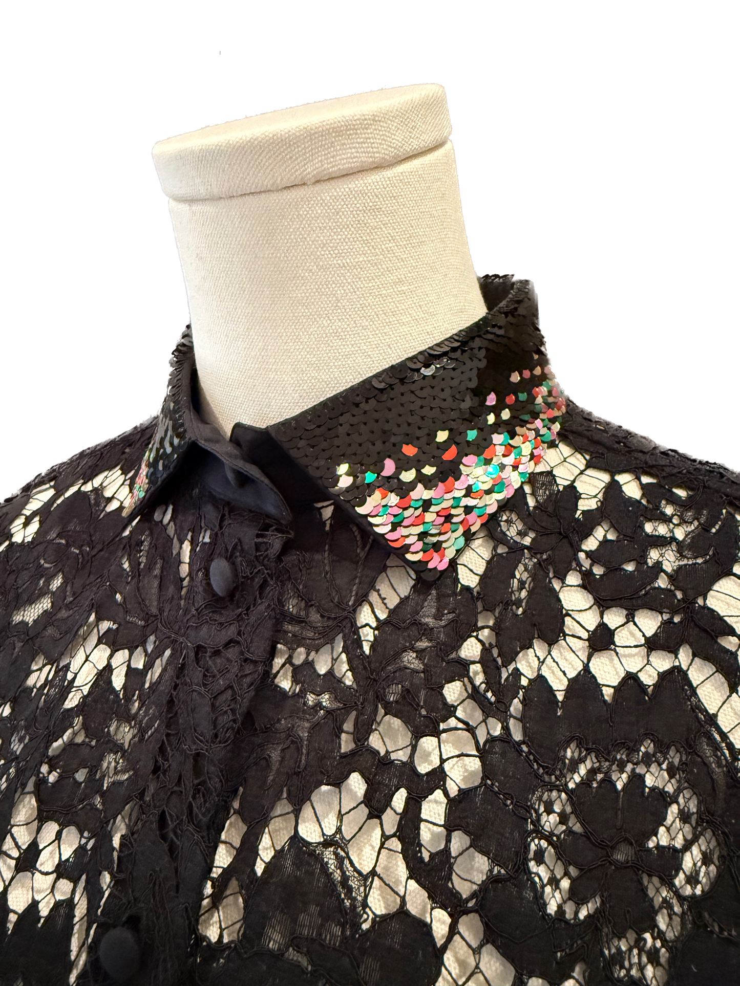 Valentino Lace Button Down