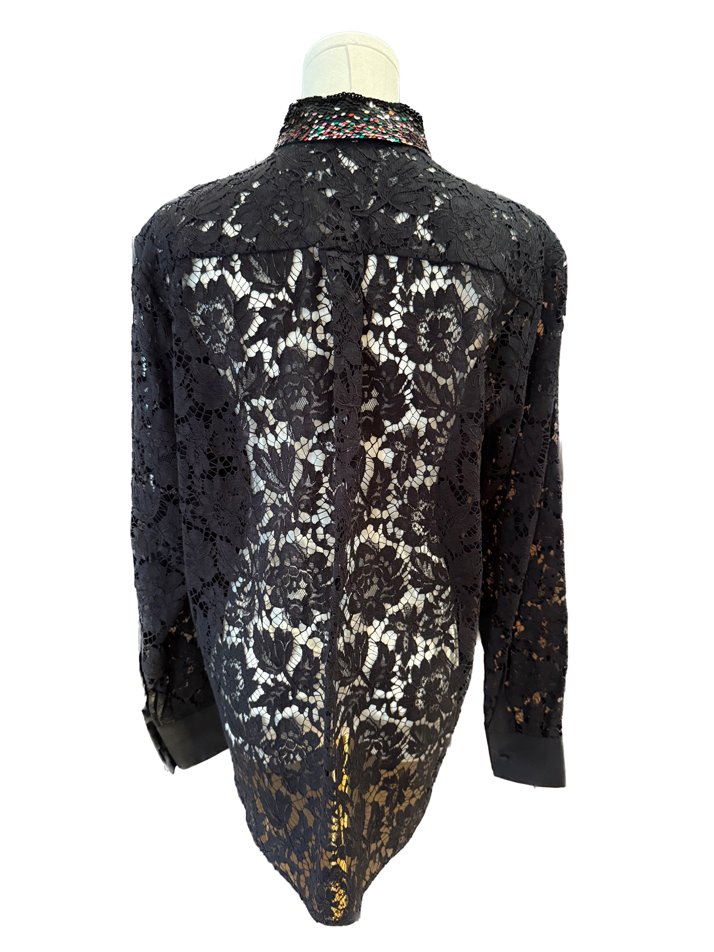 Valentino Lace Button Down