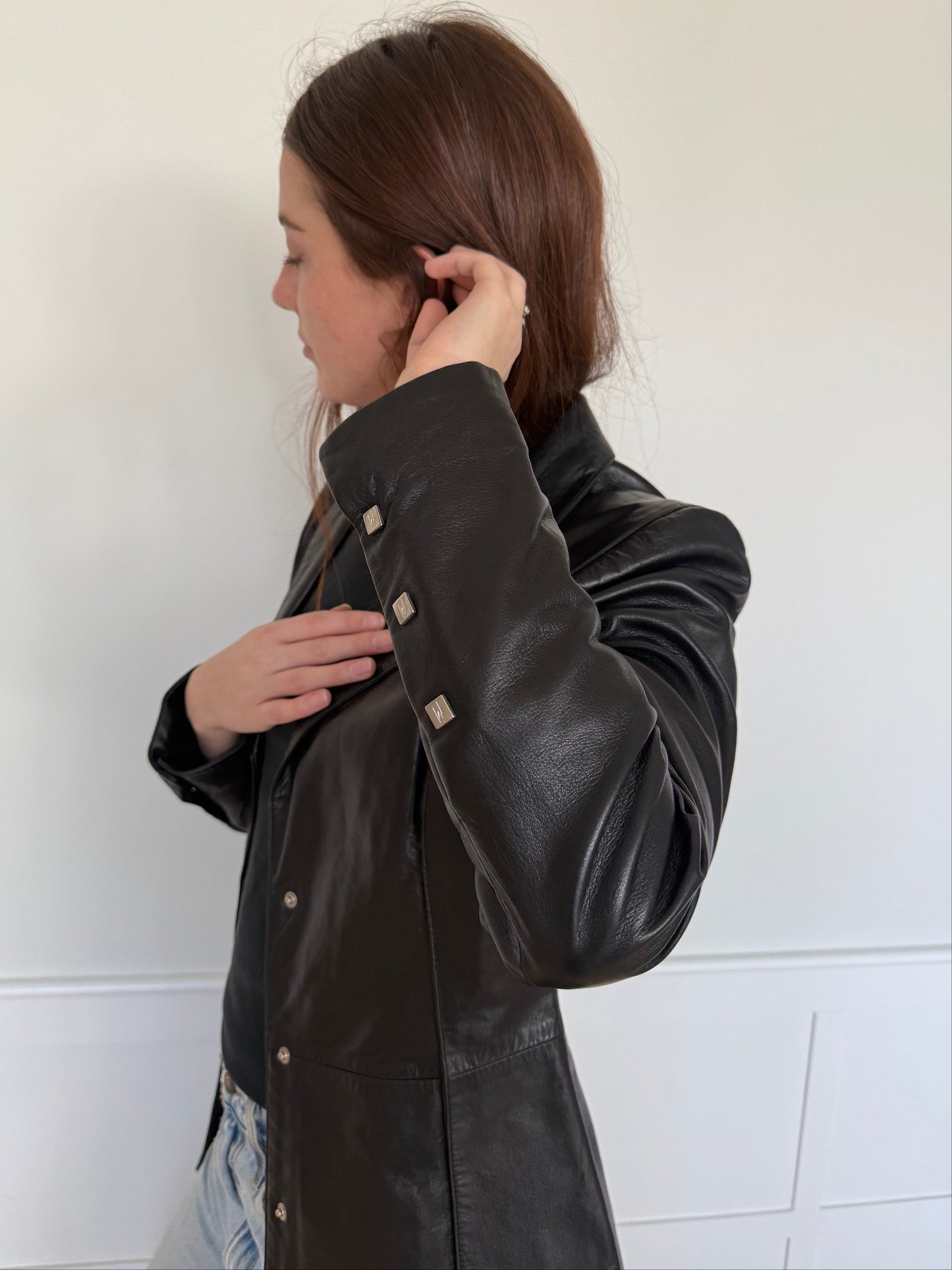 Claude Montana Lamb Leather Blazer