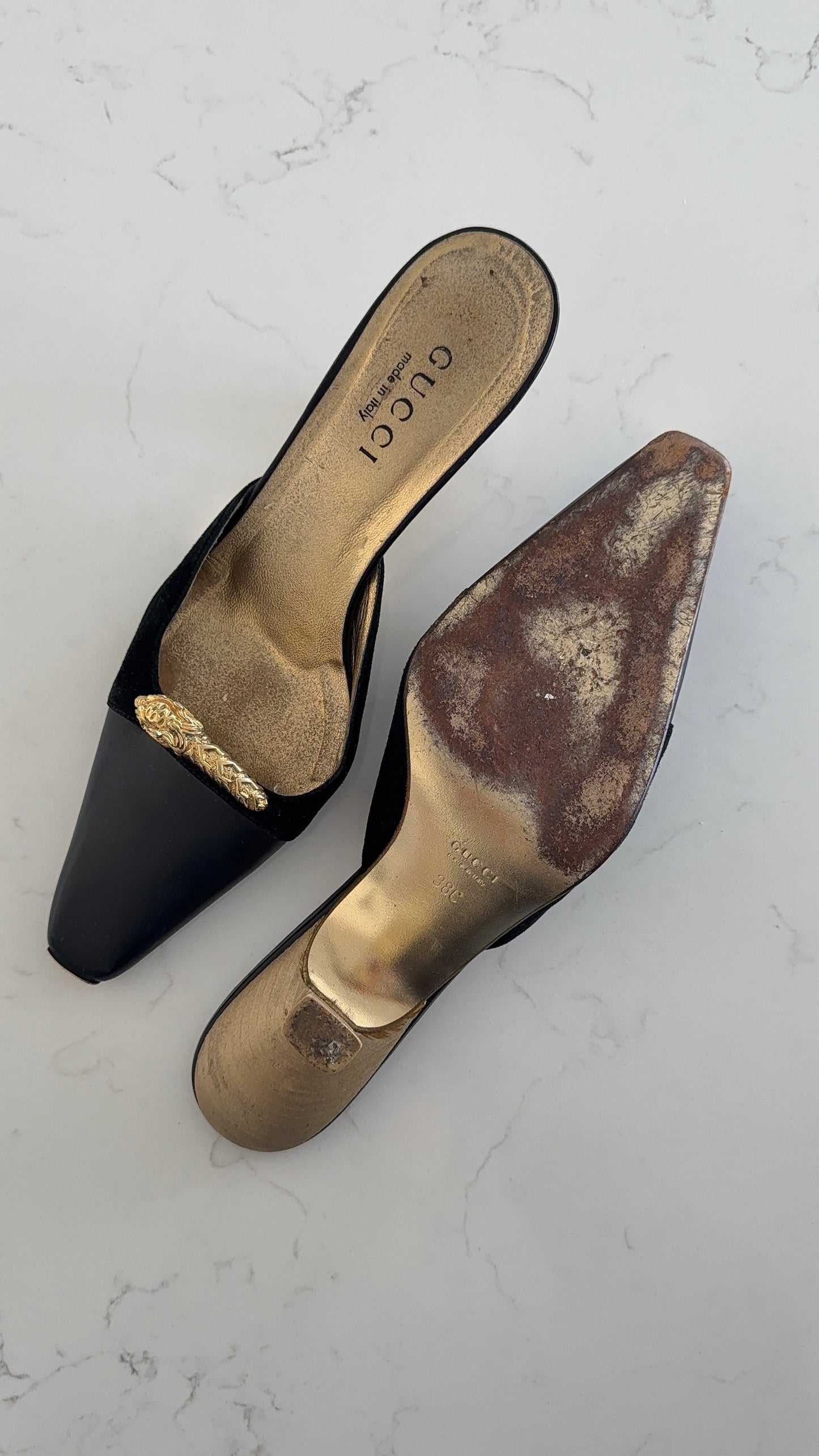 Gucci Leather Mules/Heels