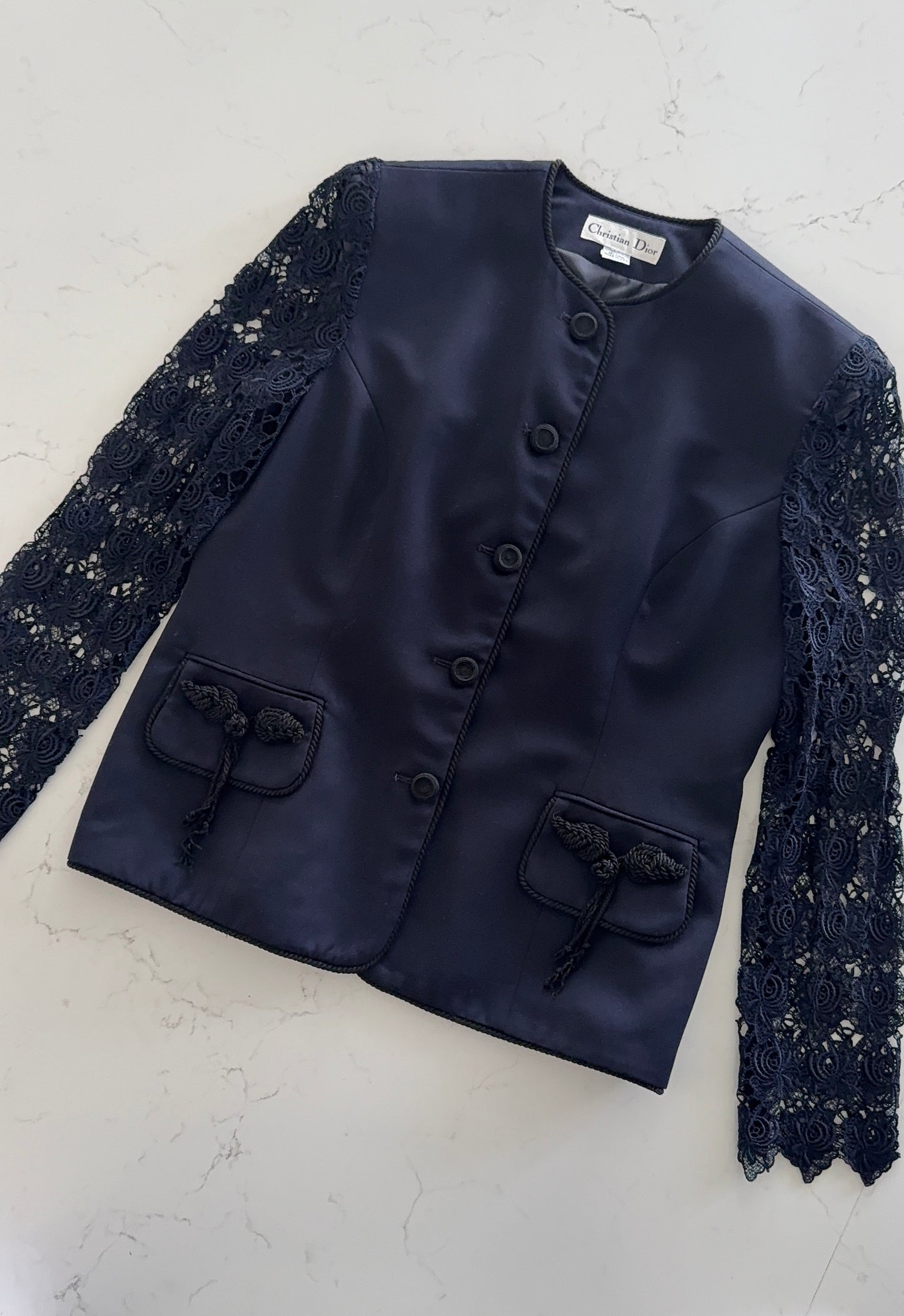 Christian Dior Lace Sleeve Jacket