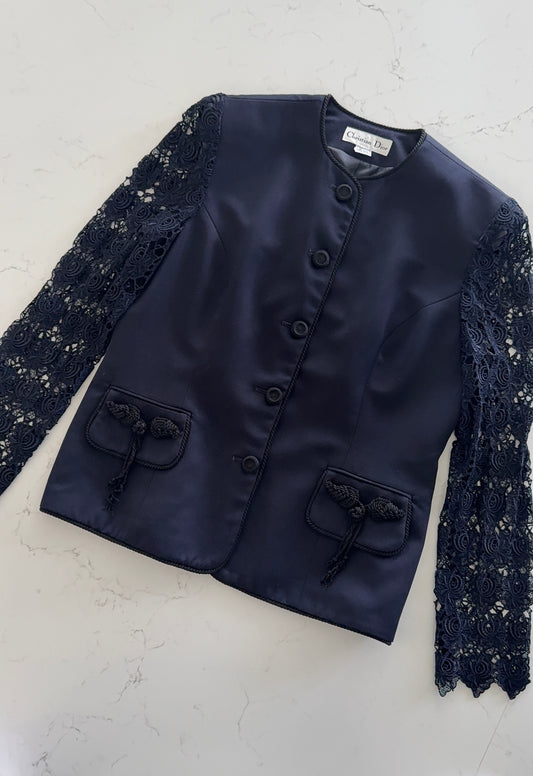 Christian Dior Lace Sleeve Jacket