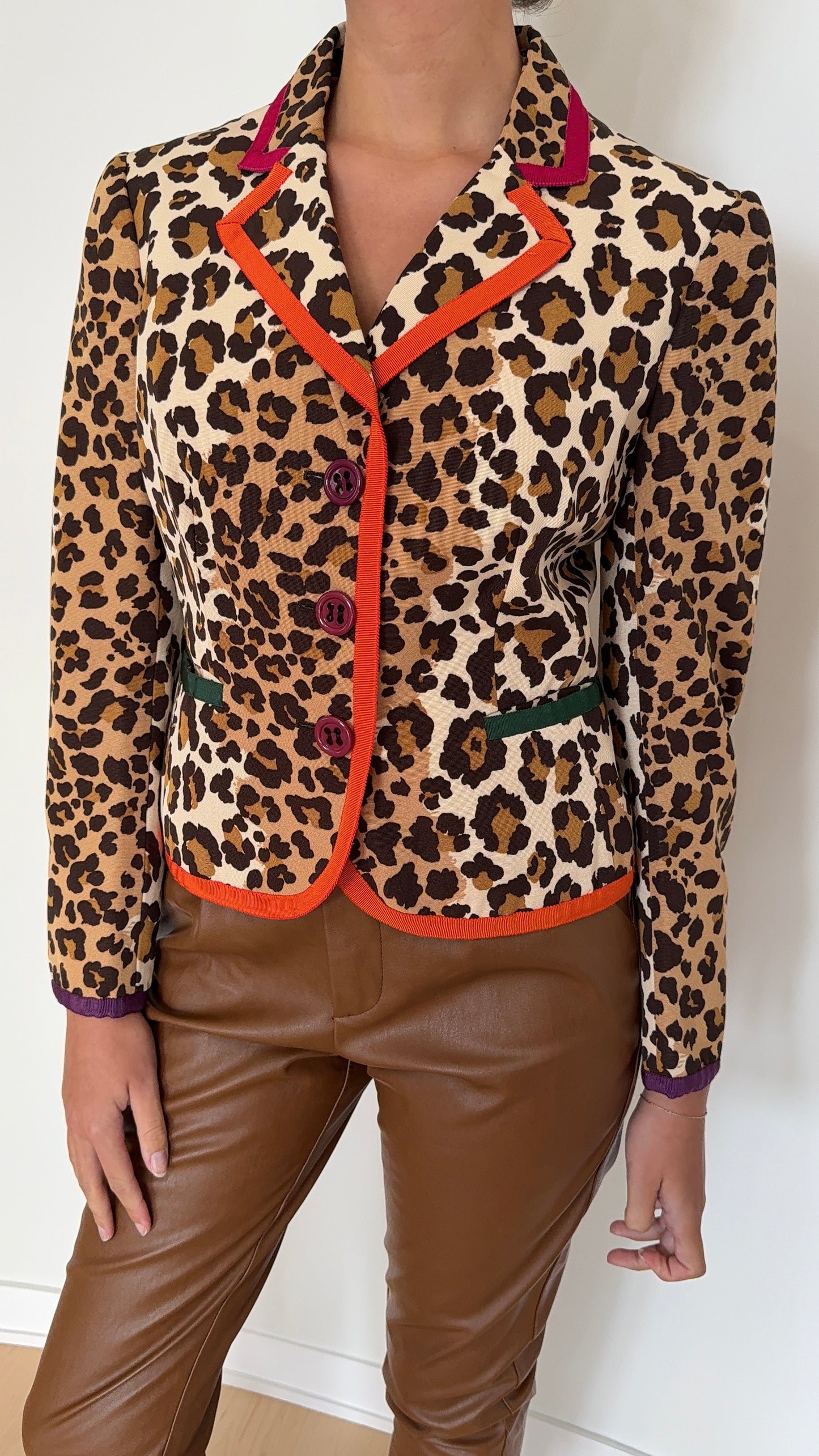 Moschino Leopard Blazer