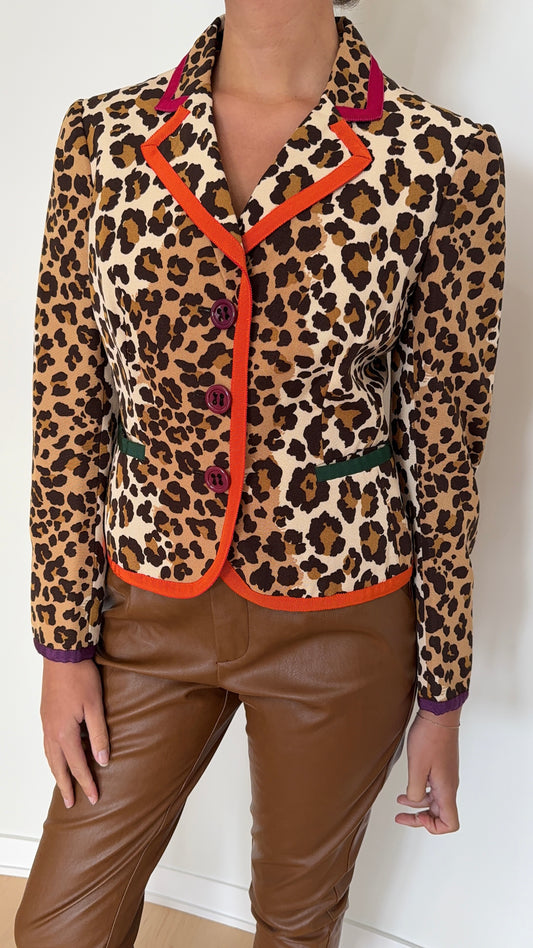 Moschino Leopard Blazer