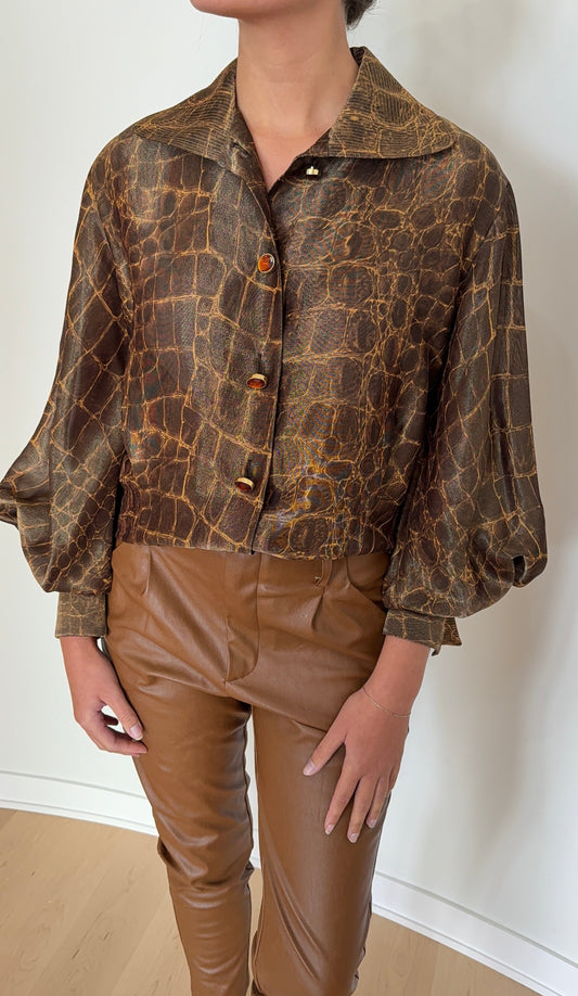 Gianfranco Ferre Reptile Blouse