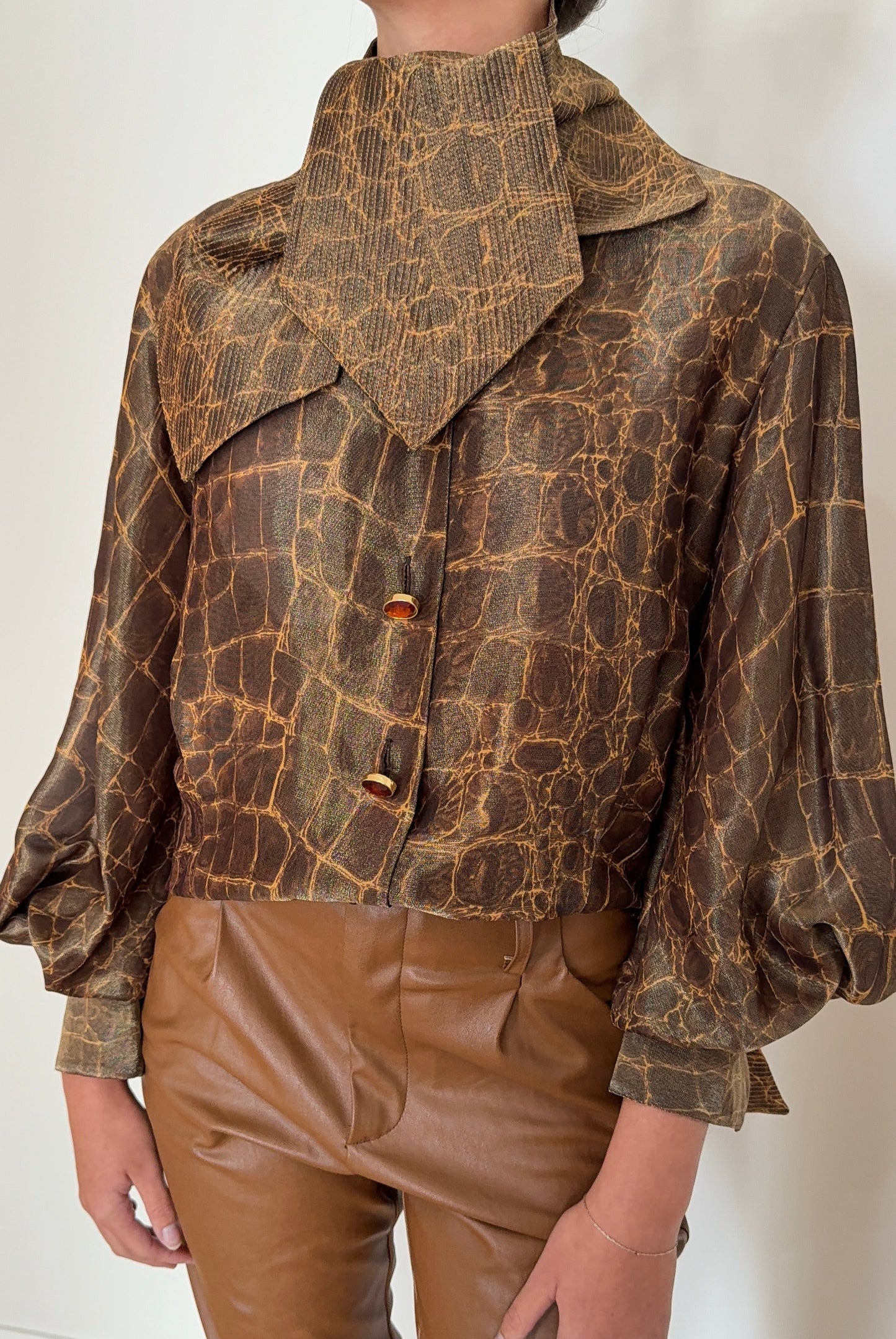 Gianfranco Ferre Reptile Blouse