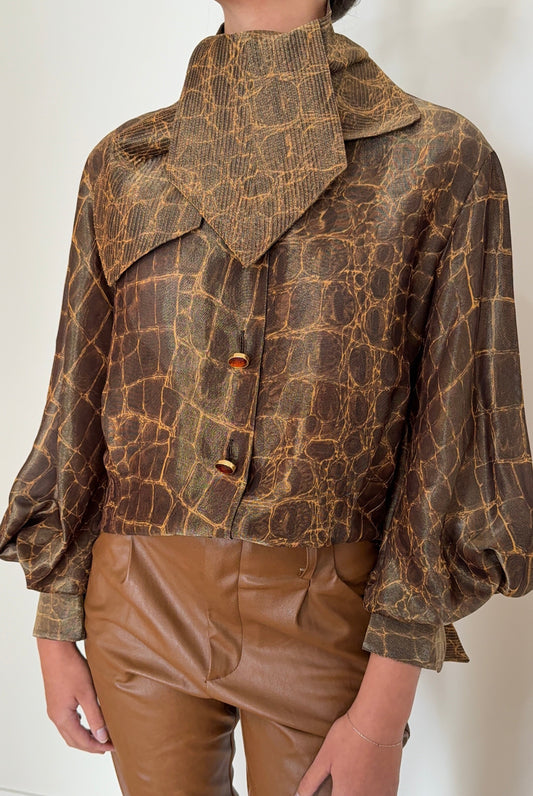 Gianfranco Ferre Reptile Blouse