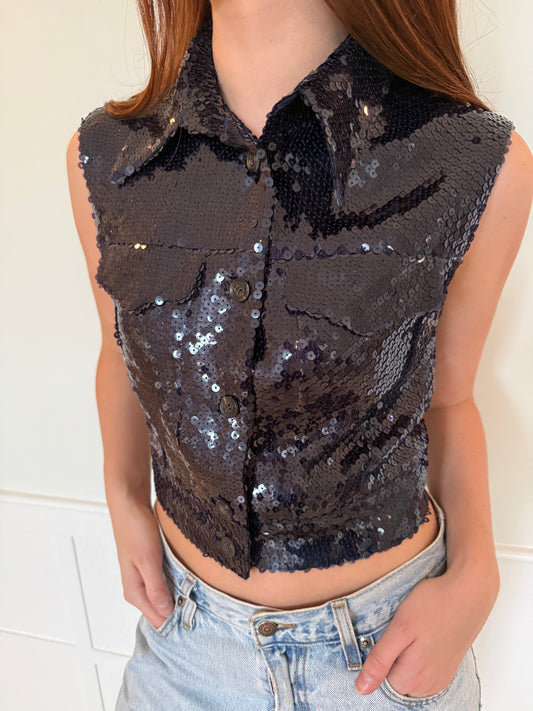 Jil Sander Sequin Vest
