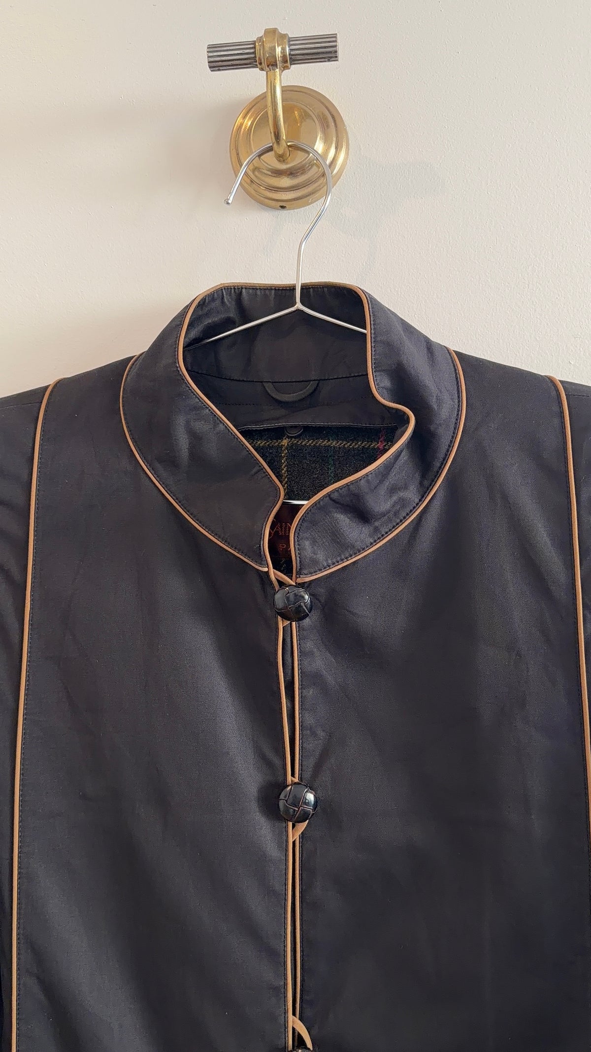 Yves Saint Laurent Mandarin Collar Coat