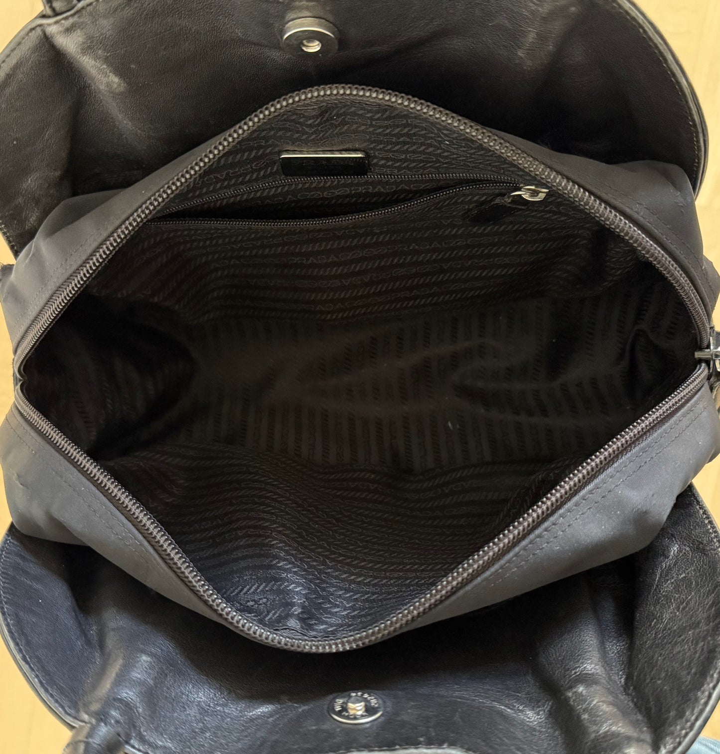Prada Black Leather Shoulder Bag