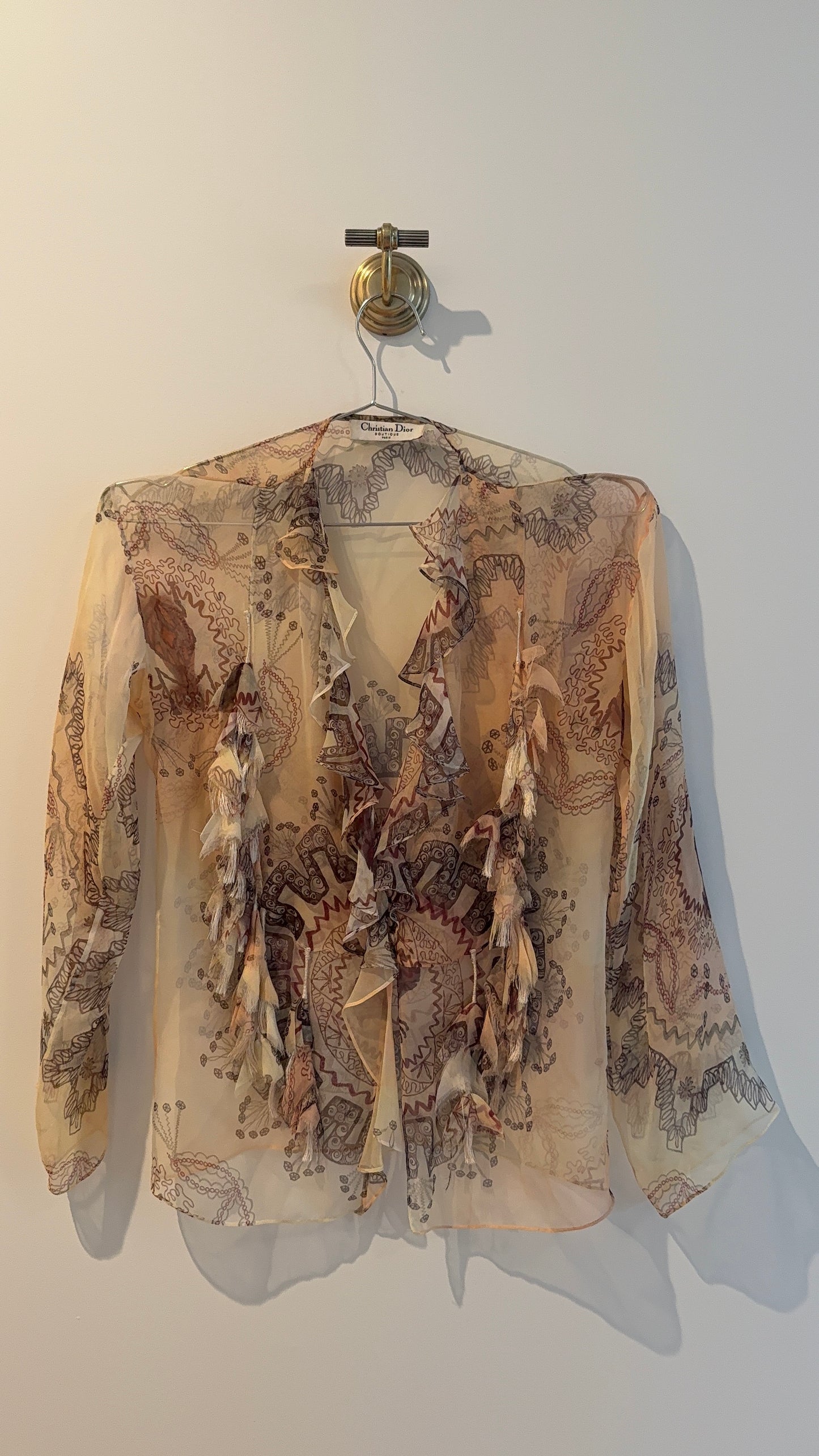 Christian Dior Silk Printed Top