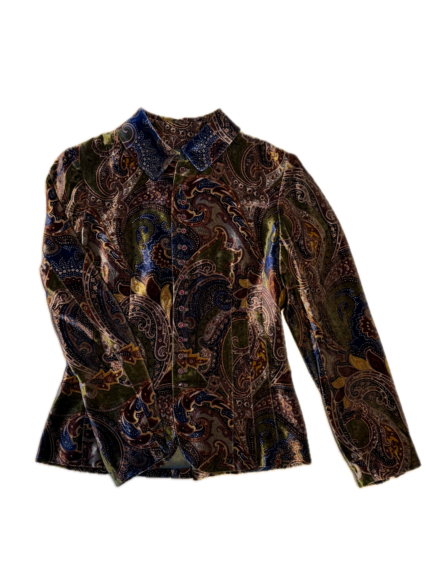 Ralph Lauren Velvet Button Down Jacket