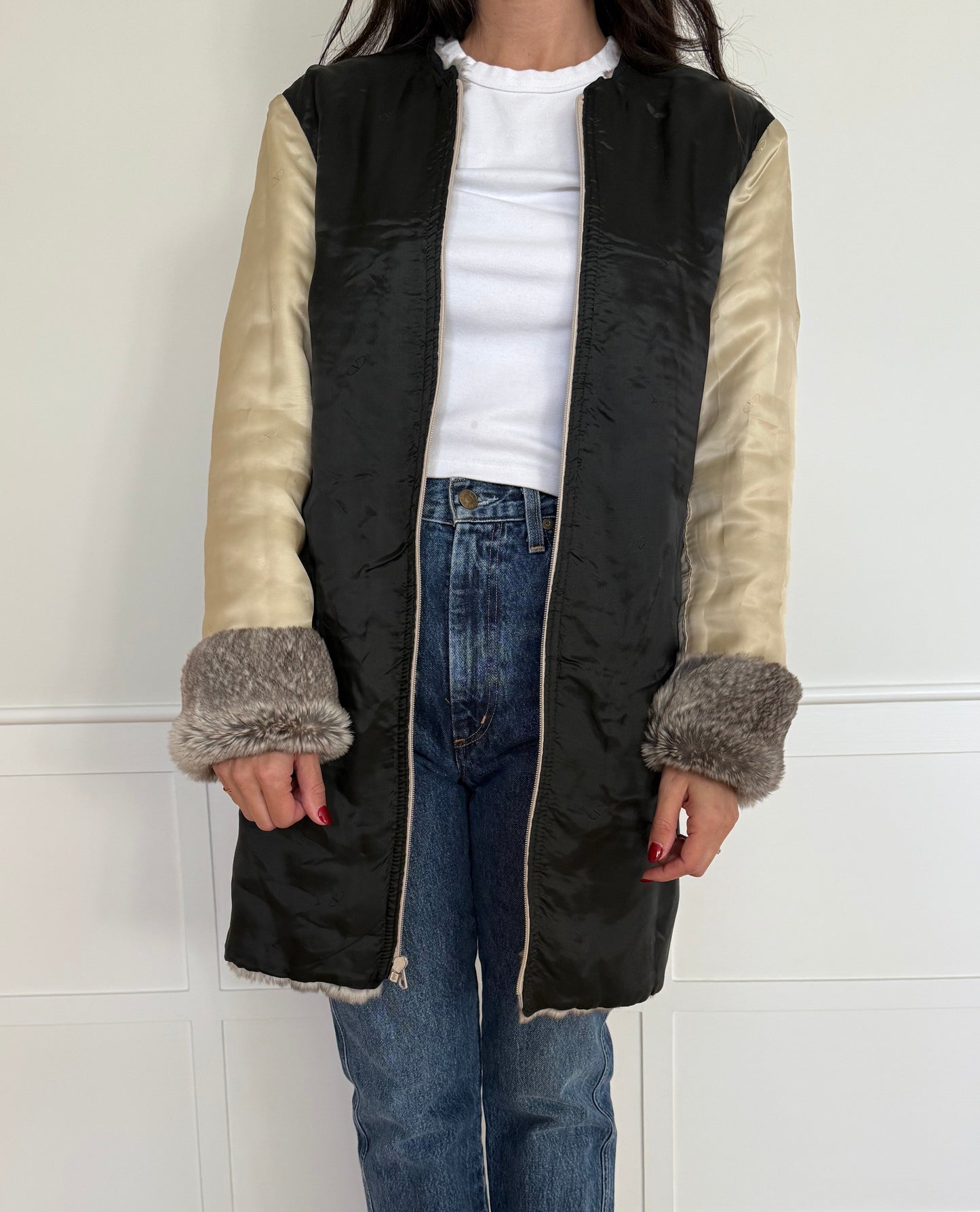 Valentino Trench Coat with Detachable Fur Lining