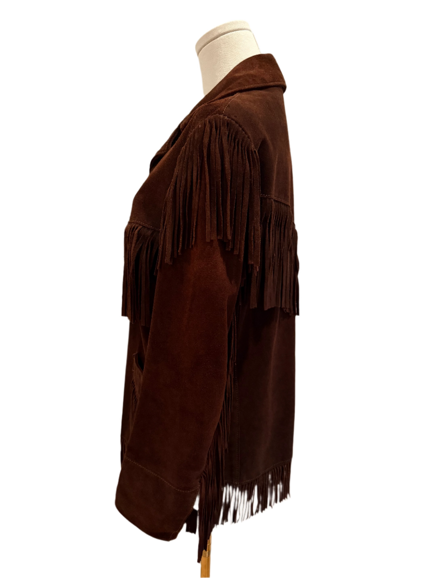 Brown Suede Fringe Jacket