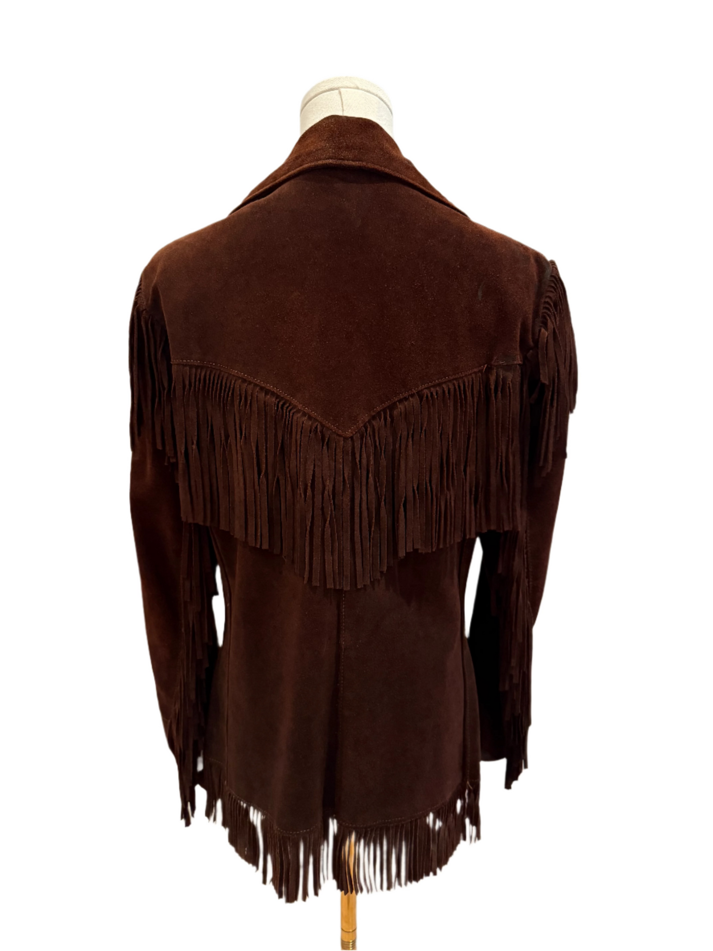 Brown Suede Fringe Jacket