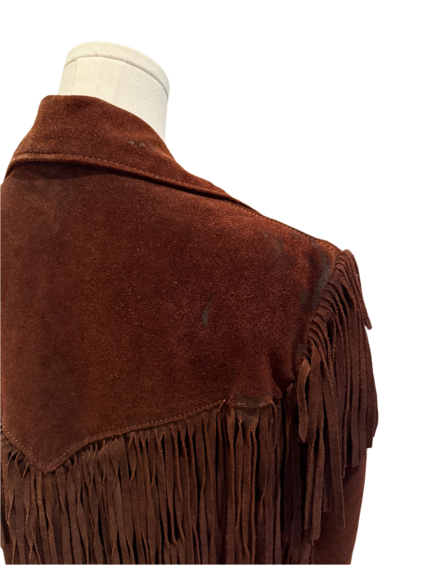 Brown Suede Fringe Jacket