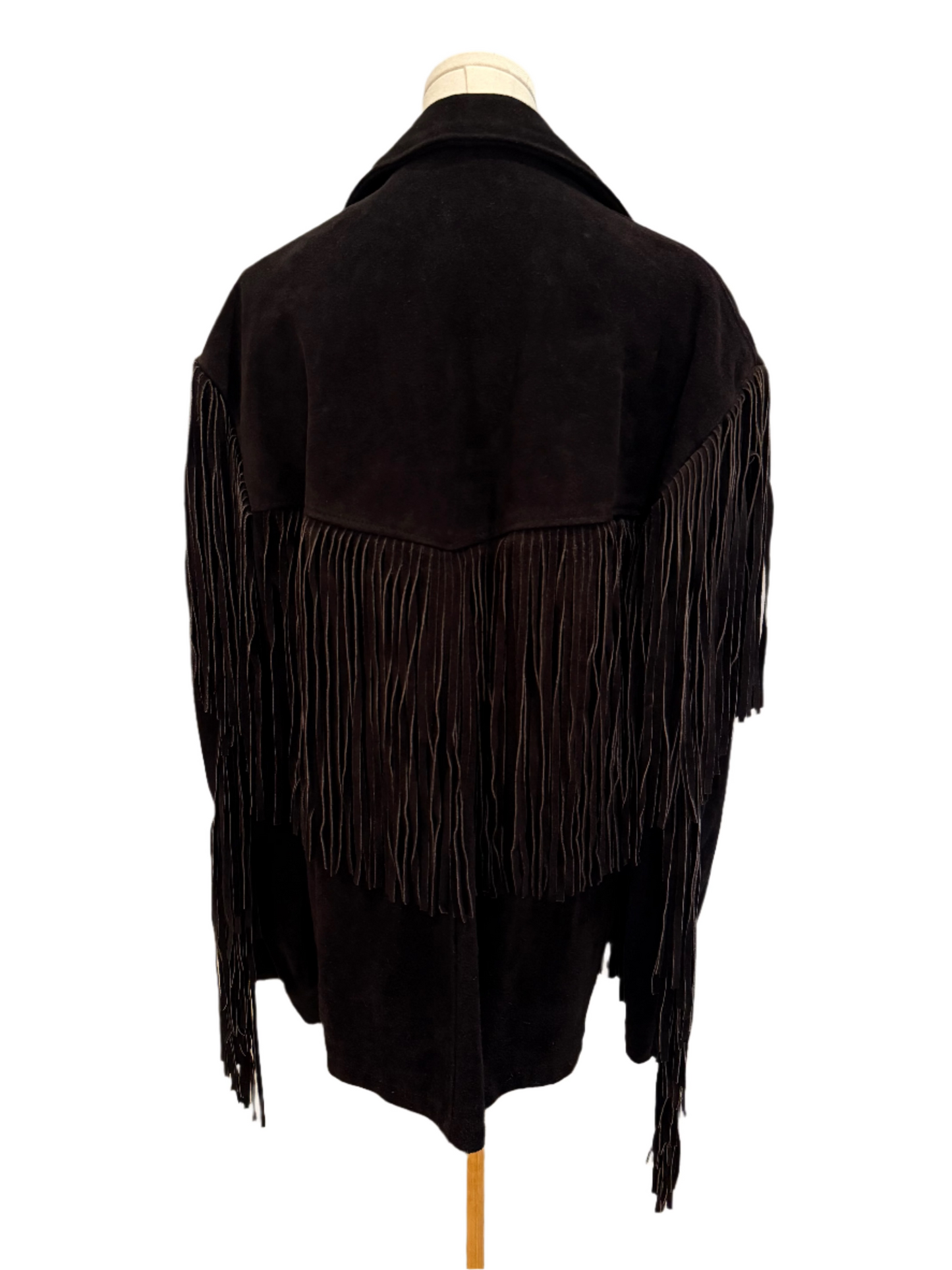 Black Suede Fringe Jacket