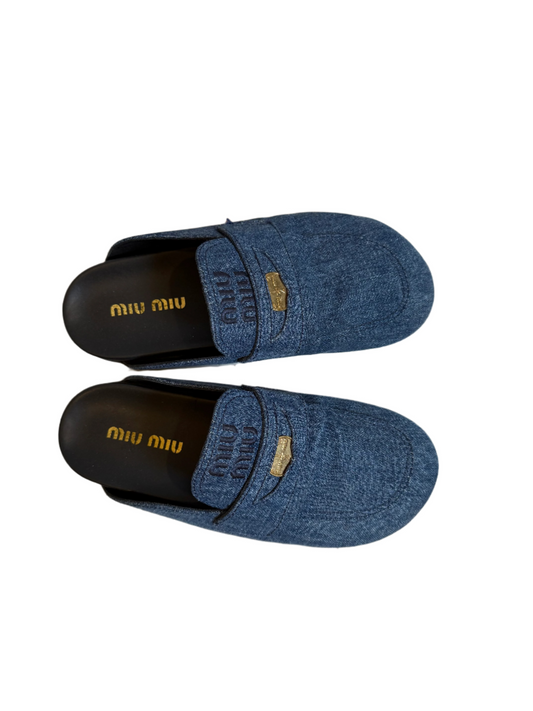 Miu Miu Denim Mules