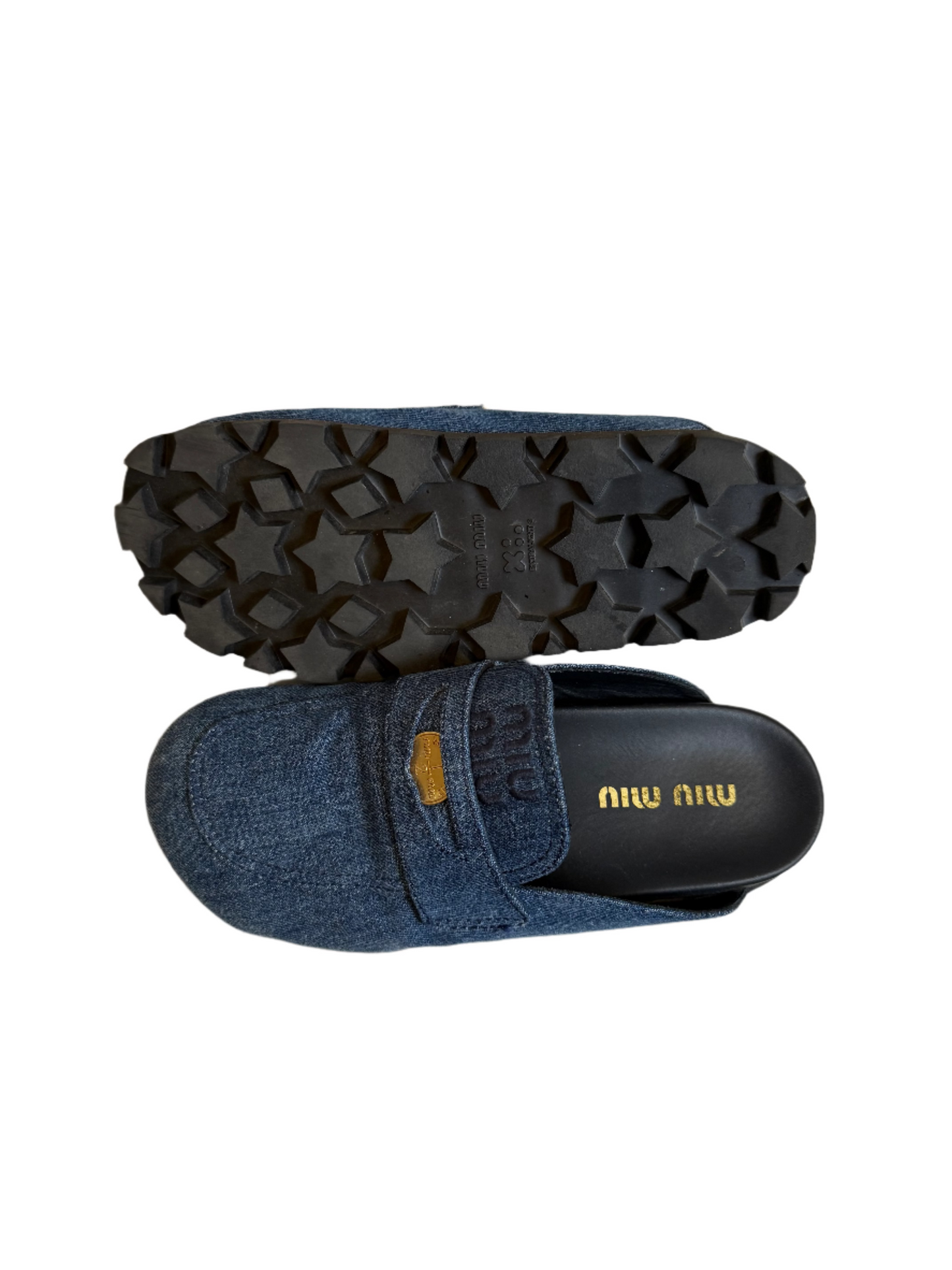 Miu Miu Denim Mules
