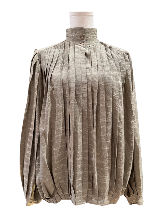Gucci Pleated Blouse