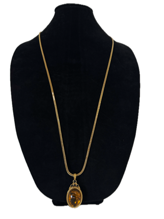 Vintage Necklace - Reversible Pendant