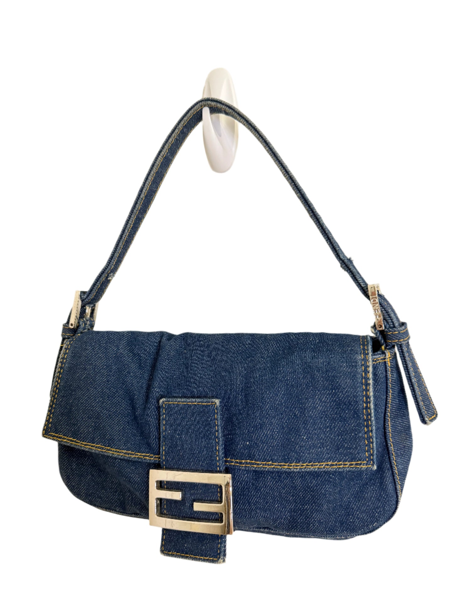 Fendi Denim Baguette Bag