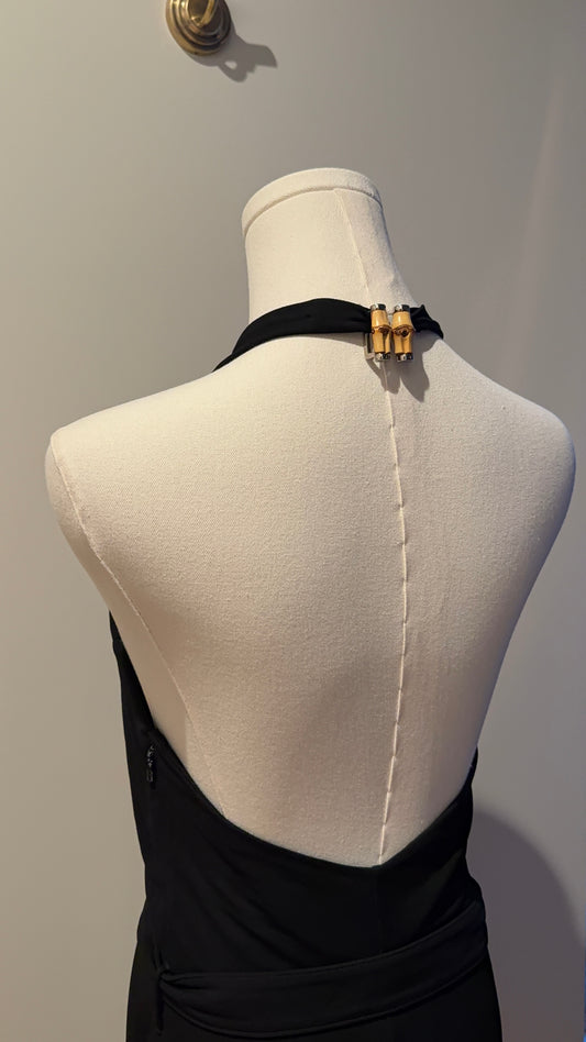 Gucci Belted Halter Dress